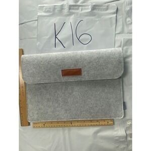 Light Gray Felt Laptop Sleeve Case Pouch Cover Slim Fit‎